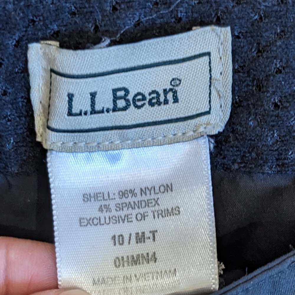 LL Bean Gorpcore Comfort Trail Pants Size 10 Dark Grey/Soft Black - Picture 11 of 14